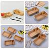 50Pcs Eco-Friendly Disposable Food Serving Tray Take Out Container  Kitchen Tableware