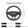 Bright Leather Carbon Fiber Patterned Car Steering Wheel Cover For Hyundai Tucson Accent Elantra Santa fe Sonata I30 I10 I20 I40