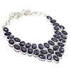 Amethyst Gemstone Handmade 925 Sterling Silver Jewelry Necklace 18" N9e15