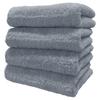 Fuwarira Face 34 X Highly Low Ash Set of 4 Hotel-Like Towels, 84cm, 100% Cotton, Thick, Hotel-Quality, Absorbent, Shedding, Blue, (Ships Compressed)