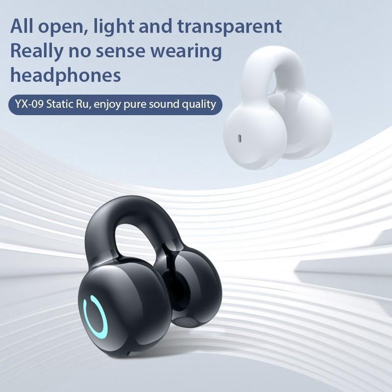 Одинарный зажим для ушей с открытым ухом, Bluetooth, беспроводные наушники, спортивные наушники, HiFi звуковая игровая гарнитура, наушники с зажимом для ушей, вкладыши для спорта, бега, йоги, бега трусцой