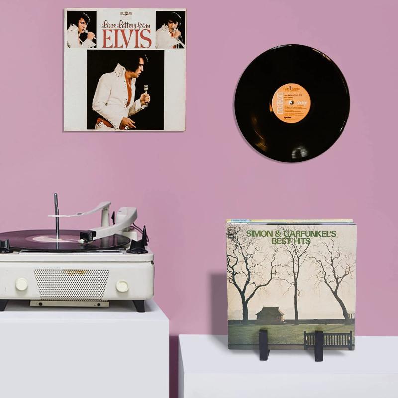 Металлический Виниловый Черный Держатель Пластинок Настольная Подставка-Дисплей Полка Для Хранения Домашний Офис Дисплей Для Принадлежностей Для Виниловых Пластинок