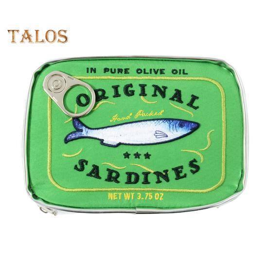 Консервированные сардины, косметичка, косметичка на молнии, косметичка для женщин, косметичка для ежедневных путешествий и деловых поездок