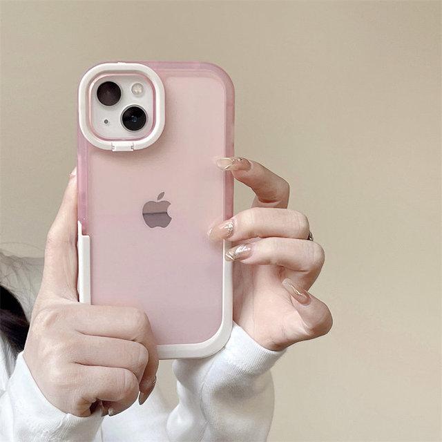 Противоударный прозрачный чехол-подставка для телефона Iphone 14 Pro Max 13 12 11 Pro Max 14 Plus, защита объектива, силиконовый бампер, задняя крышка