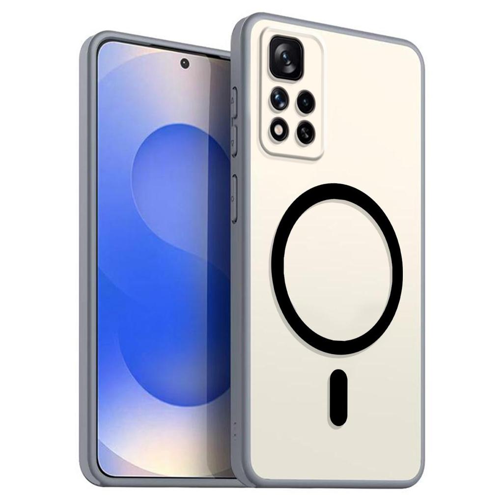 Магнитный железный кольцевой чехол для телефона для Xiaomi Redmi Note 11 Pro+ 5G Матовый мягкий ТПУ Ударопрочный чехол