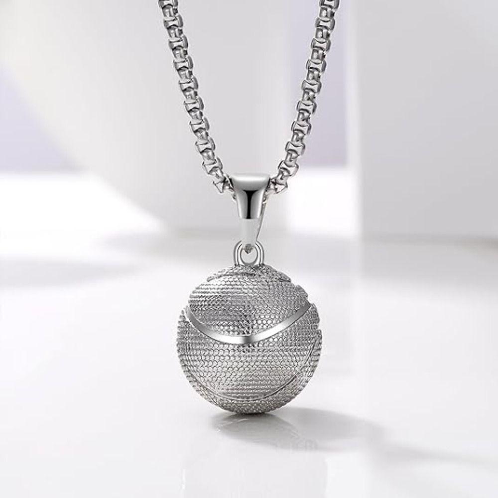 Двухцветное баскетбольное ожерелье, ювелирное изделие, футбольное мужское ожерелье, мужской кулон для футбольного болельщика, спортсмена