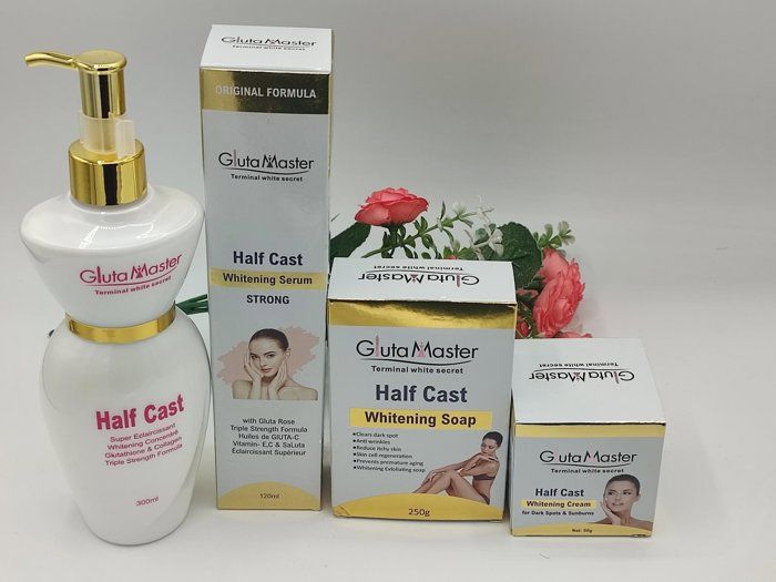 Gamme De Soins Éclaircissants - Gluta Master - Terminal White - Lait 300 Ml - Sérum - Savon 200 G