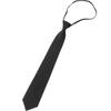 Tie Men's Formal Business 8cm Pure Plain Lazy Zipper Tie