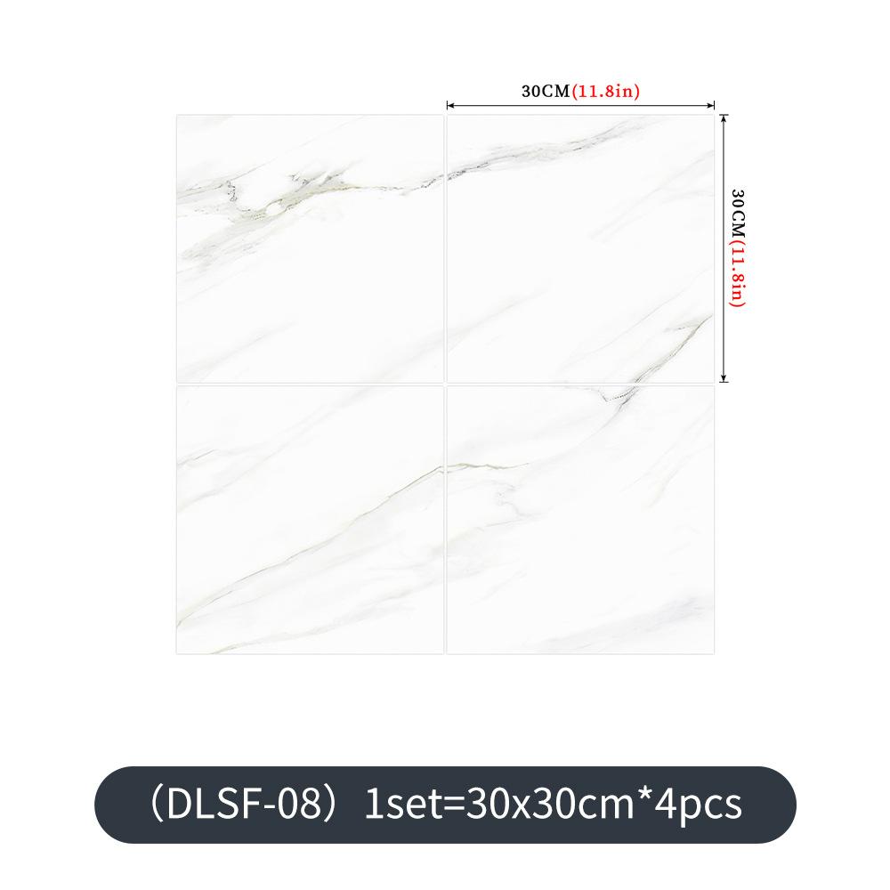 4PCS Of Set Modern Waterproof Wall Stickers Self Adhesive Tiles Sticker Floor Stickers Marble Bathroom Livingroom Bedroom PVC Home Decor