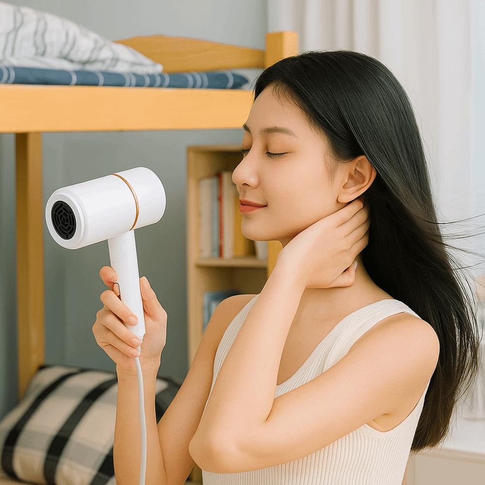 800W Negative Ion Hair Dryer Space-saving Dormitory Hair Dryer Foldable Hair Dryer Hair Care