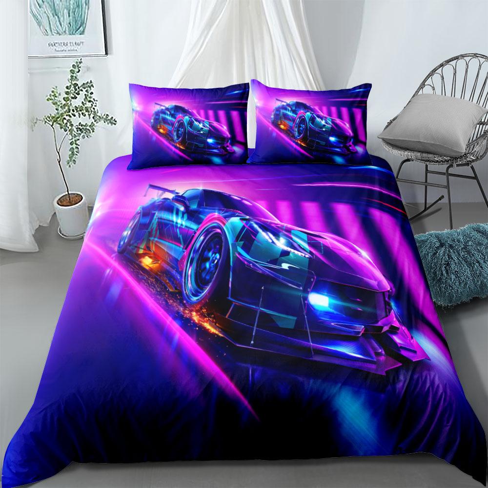 Комплект постельного белья Formula One Sports Car King Queen Double Full Twin Single Size Mega Bed Set