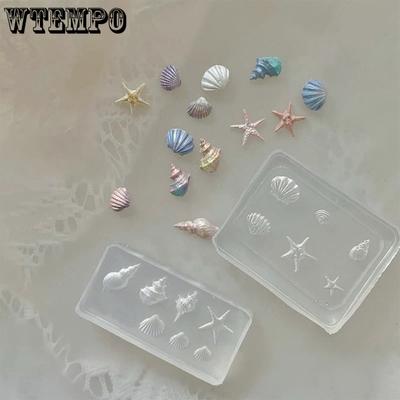 Креативные силиконовые формы для DIY в океанском стиле, дизайн в форме ракушки, формы для нейл-арта, формы с резным рисунком в форме банта, формы для изготовления изделий ручной работы из смолы, подарки