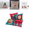 Luxurious Christmas Pillow Case Glitter Cotton Linen Sofa Throw Cushion Cover For Cozy Living
