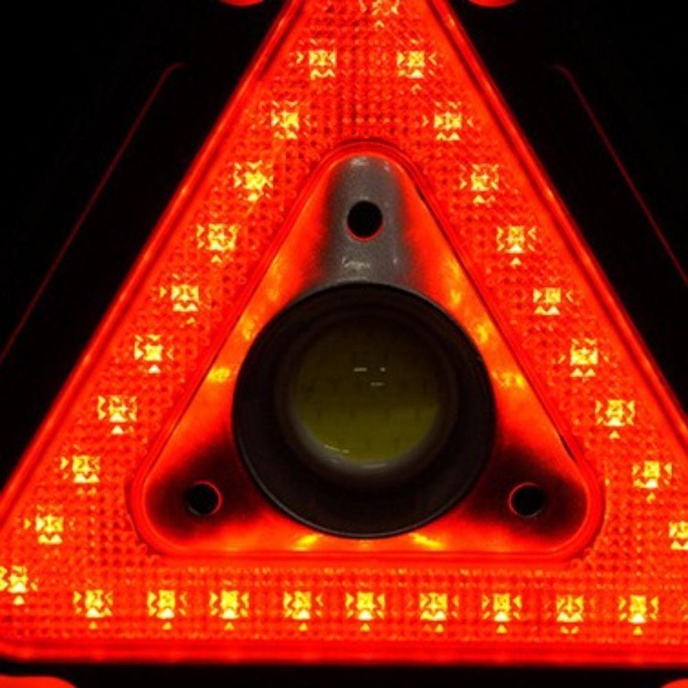 Solar Warning Light Roadside LED Work Light Flashing Light Triangle Warning Sign Road Safety