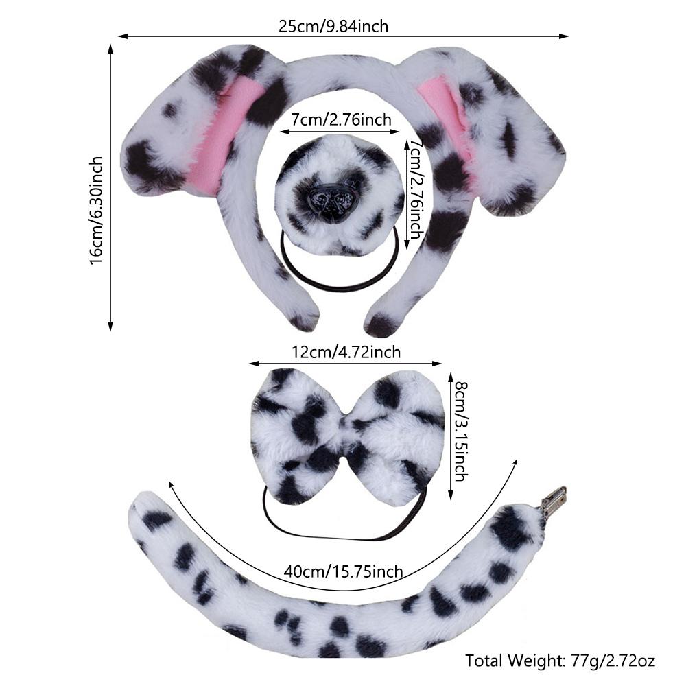 Праздничная маскарадная повязка на голову, нос, хвост, галстук-бабочка, реквизит для костюма свиньи на Хэллоуин для детей и взрослых
