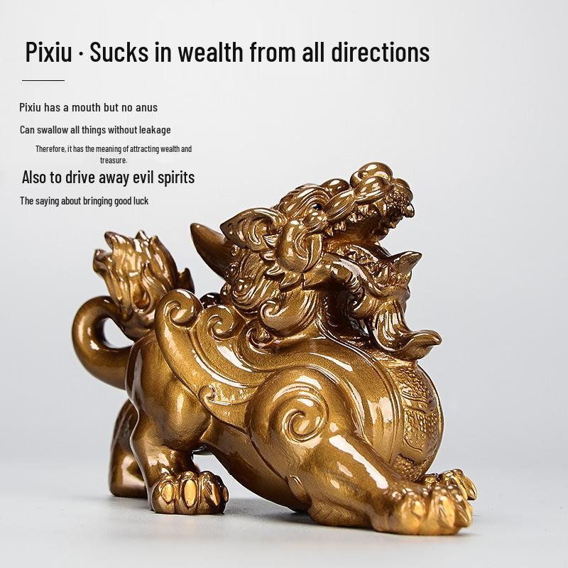 Zen Color-Changing Pixiu Tea Pet – Decorative Ornament for Tea Tray or Kung Fu Tea Set