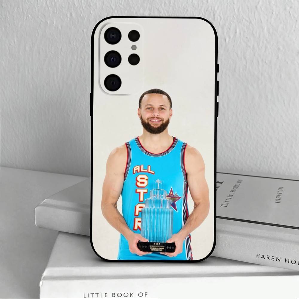 Чехол для телефона Баскетбольный S-Stephen-N C-Curry-Y для Samsung S25,S24,S21,S22,S23,S30,Ultra,S20,Plus,Других Мягкий Черный Чехол
