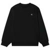 Calvin Klein Letter Logo Embroidered Casual Crew Neck Comfortable Versatile Long Sleeve Sweatshirt Unisex Sweatshirt Black J326817