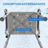 57-69cm Aluminium Frame Bath Seat - Light Blue