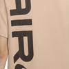 Nike Свободный крой с круглым вырезом и буквенным принтом, короткий рукав, футболка, женские топы, бежевый FD2564-200