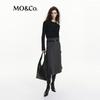 MO&Co. Essential Crew Neck Long-Sleeve Cotton-Blend T-Shirt