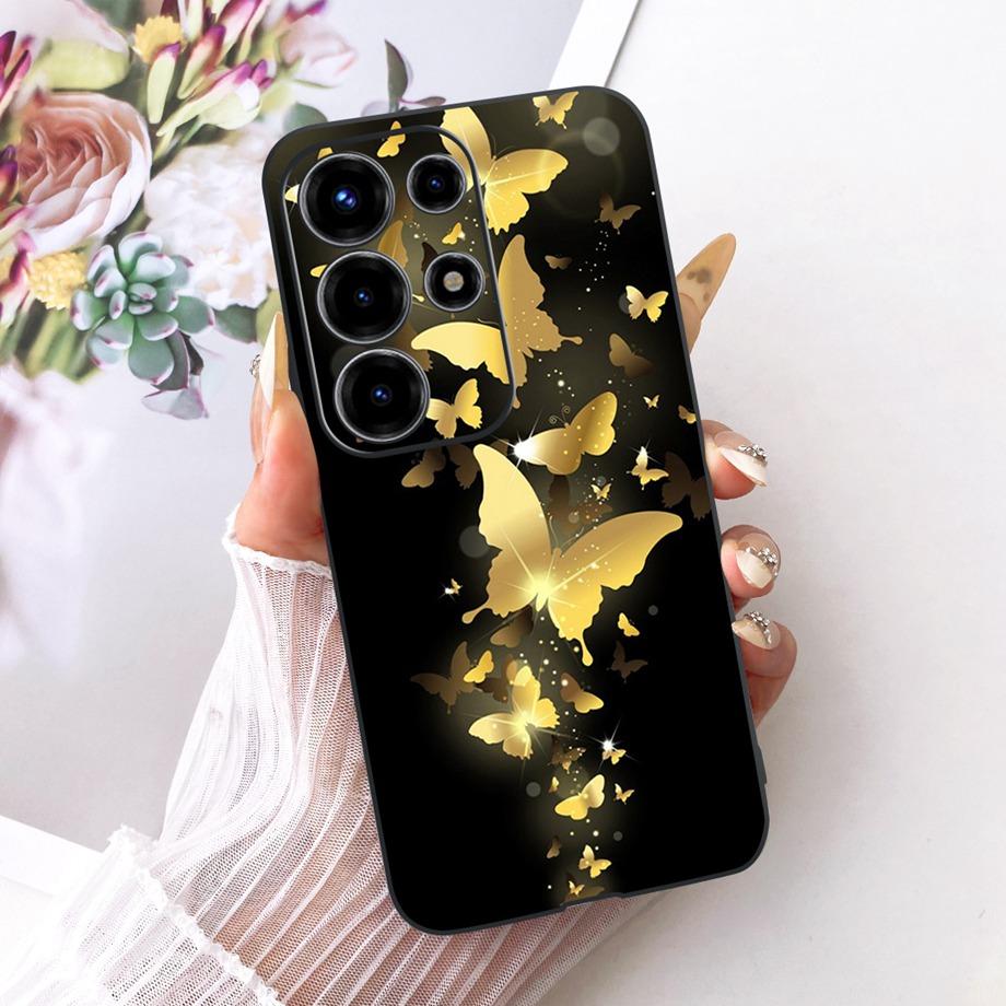 For Itel S26 Ultra Super 26 Ultra 26Ultra Phone Case Soft Black Silicone Cover Butterfly Dragon Cat Floral Painting Bumper Funda
