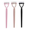1pc Eyelash Comb Lash Makeup Eyelash Separator Eyebrow Grooming Brush Tool with Transparent Case Curved Design Fit the Eye Shape
