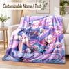 Honkai Star Rail Custom Name Flannel Throw Blanket Soft Warm for Sofa Bed Indoor Home Use