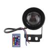 12V 10W RGB Aquarium LED Spotlight Lamp for Fish Tank Pool Garden Underwater Black
