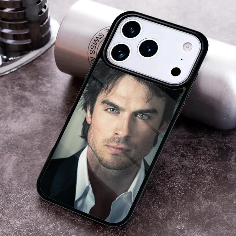 Чехол для телефона Ian Somerhalder Дневники вампира Damon для iPhone 17 16 15 Pro Max Air 14 13 12 11 Plus Ударопрочный чехол