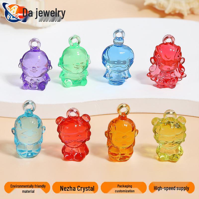 Nezha Acrylic Gem Toy Claw Machine Pendant - Amusement Park Accessory
