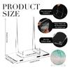 Clear Acrylic Display Stand Easel Multifunction Display Holders Decorative Clear Plastic Display Stand Clear Books Stand