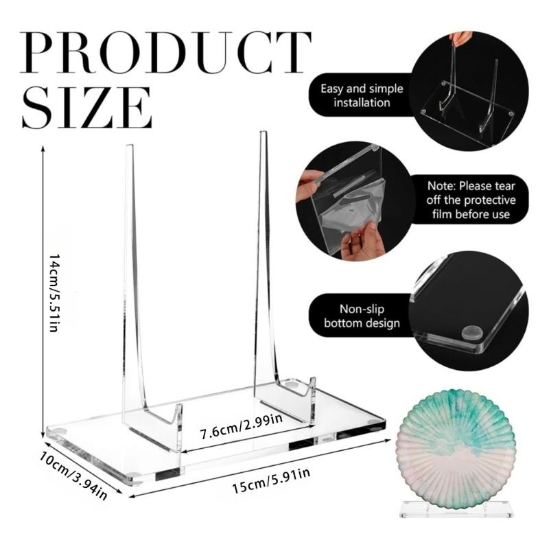 Clear Acrylic Display Stand Easel Multifunction Display Holders Decorative Clear Plastic Display Stand Clear Books Stand