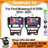 Android 14 для Ford Mustang 6 VI S550 2014 - 2025 Автомобильный Радио Мультимедиа Видео Плеер Стерео Carplay Навигация GPS WIFI QLED DVD