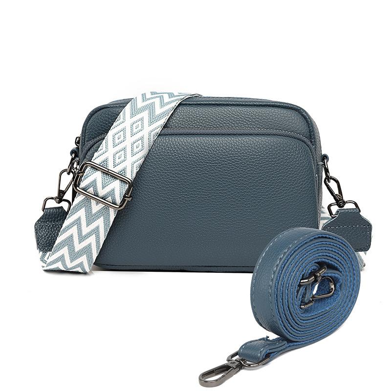 Модная одноплечевая сумка из натуральной кожи с узором личи и маленькая квадратная сумка кроссбоди