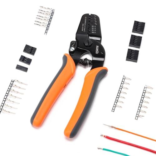 IWISS Precision Crimping Pliers for Open Barrel Terminals, 0.21-0.5mm?, QI Terminals, and Small and Medium Terminals, IWS-2520M