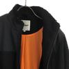 Xlarge Принт логотипа Флисовая куртка Bore на молнии S черная Сетчатая подкладка Мужская Б/у