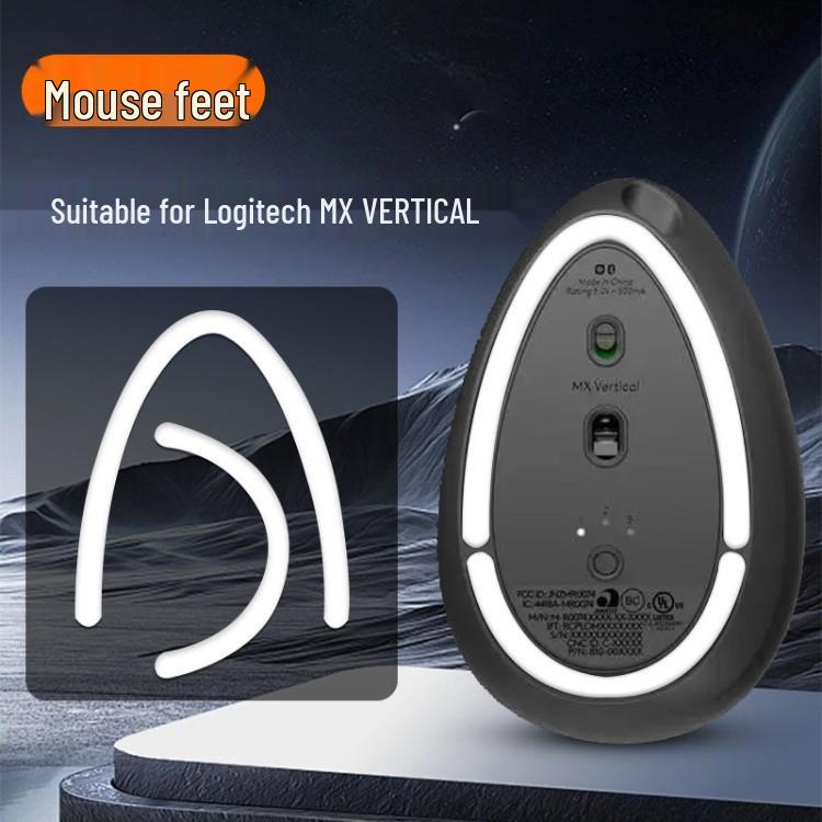 Logitech MX Vertical Мышь Ледяные Ножки: Плавное управление, мягкие накладки на ножки.