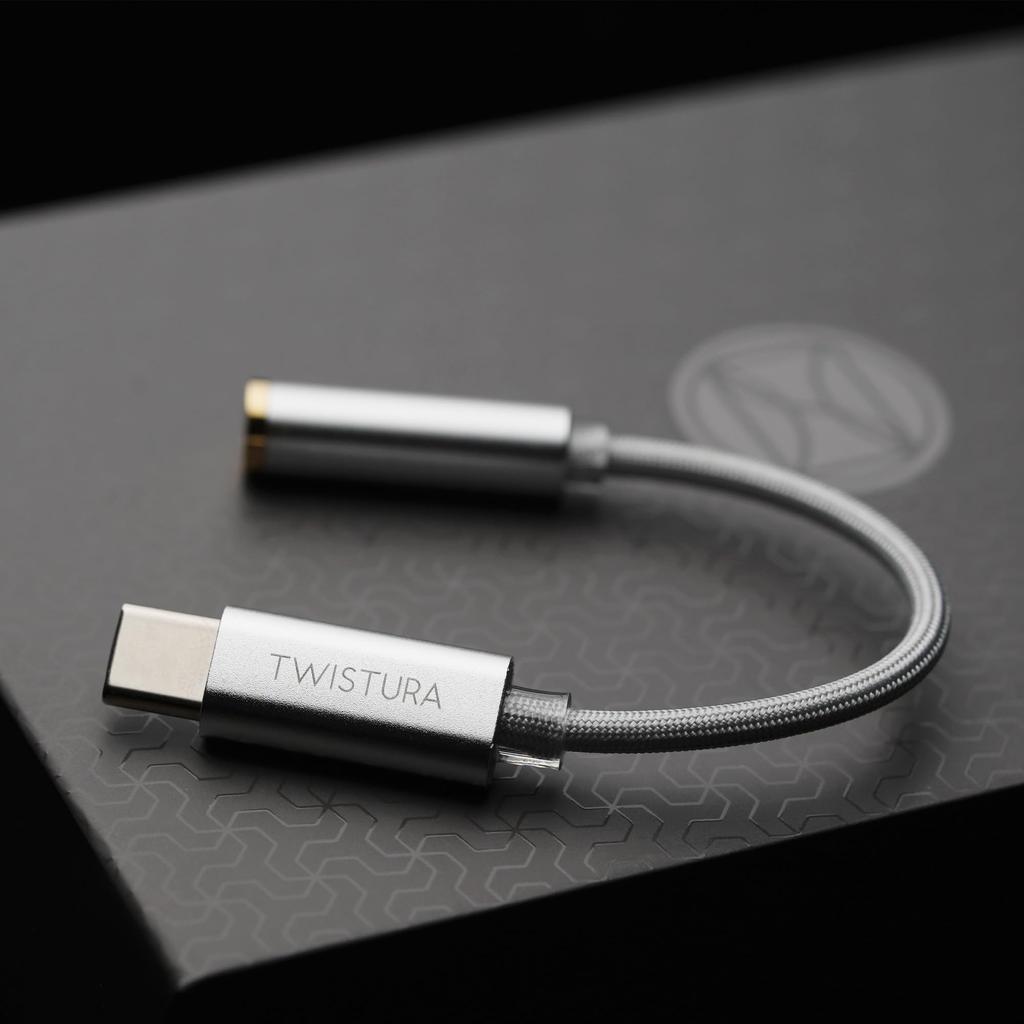 TWISTURA SIGMA 1DD+1BA Hybrid Earphones with 1DD+1BA Dynamic Driver and BA Driver, Aluminum Alloy OFC Silver-Plated Cable, Type-C Adapter, Impedance