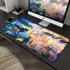 Pokemon Zekrom Reshiram Mouse Pad Anime Gaming Large Playmat Laptop Gamer PC Keyboard Accessorie HD printing LockEdge Rubber Rug