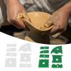 7 Pcs Pottery Clay Foot Shaper Pottery Art Trimming Tools Clay Scrapers Ceramic Sculpting Tool for Beginners Professionals