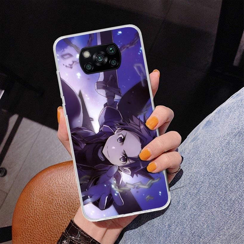 Sword Art Online Anime Phone Case For Xiaomi Poco X7 X6 X5 Pro F7 Ultra Redmi 15C 15 13C 13 12C 12 10 10A 10C 9 9A 9C 9T Cover P