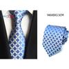 3.15" Fashion Striped PaisleyTie Men Flower Necktie for Wedding