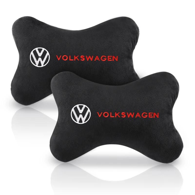 lmn1 ·Car Headrest Cover Auto Seat Cover Head Neck Rest Pillow for VW Volkswagen Golf Polo Passat Touran Jetta Car Styling