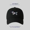 Baseball Cap Cartoon Puppy Cotton Soft Top Cap Men'S And Women'S Casual Versatile Wide Brim Show Face Small Hat