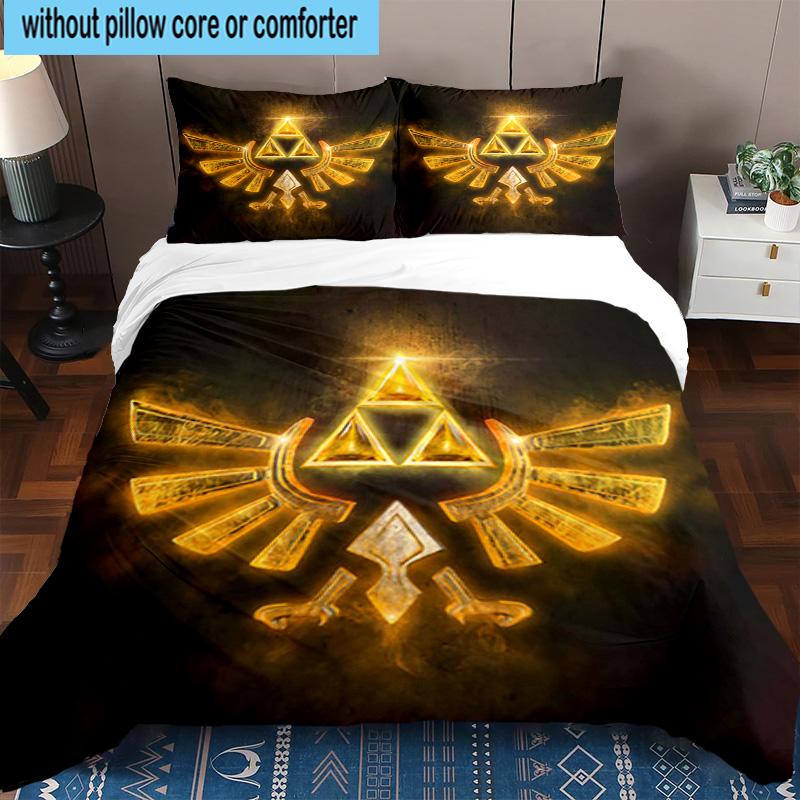3PCS Heroic Legend Crest 3pcs Bedding,Including 3PCS Duvet Cover And 2pcs Pillowcases Perfect for Christmas,Ideal for Bedroom, Dormitory