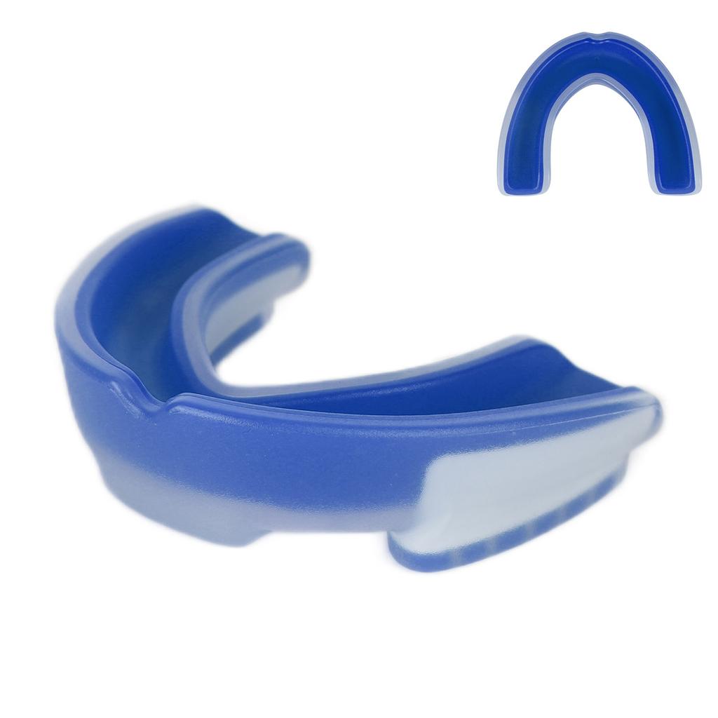 Спортивные капы Футбольные шоковые капы EVA Спортивные капы для взрослыхСиний Белый