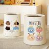 Creative Garbage Bin Cute Paper Basket with Lid Rubbish Bin  Toilet