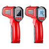 Цифровой бесконтактный инфракрасный термометр с регулируемым коэффициентом излучения -50℃~600℃ для точного измерения. Простой в использовании.