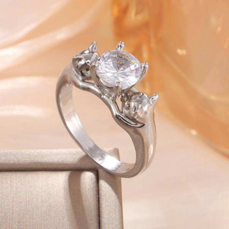 Kitten Ball Ring Environmentally Friendly Material Jewelry